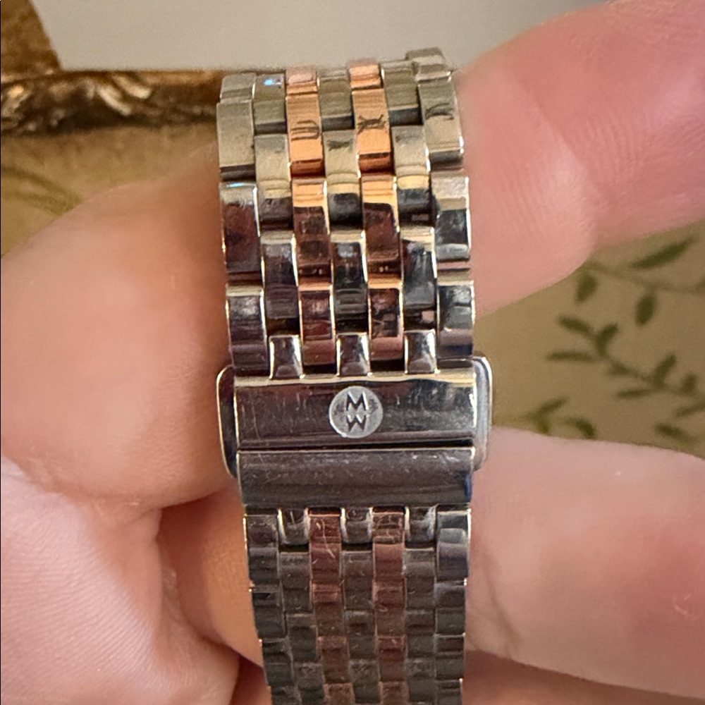 Michele Two-Tone Rose Gold and Silver Watch - Picture 5 of 10